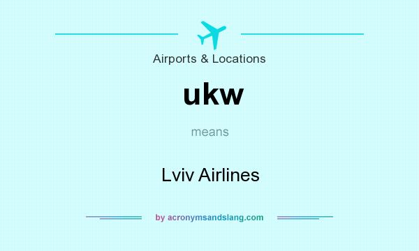 What does ukw mean? It stands for Lviv Airlines