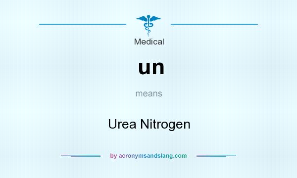 What does un mean? It stands for Urea Nitrogen