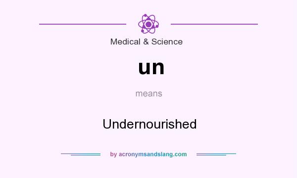 What does un mean? It stands for Undernourished