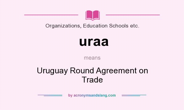 What does uraa mean? It stands for Uruguay Round Agreement on Trade