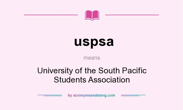 What does uspsa mean? It stands for University of the South Pacific Students Association