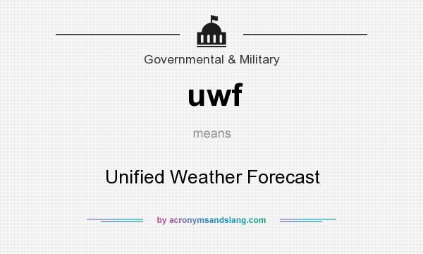 What does uwf mean? It stands for Unified Weather Forecast