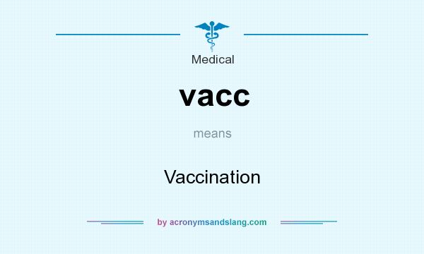 What does vacc mean? It stands for Vaccination