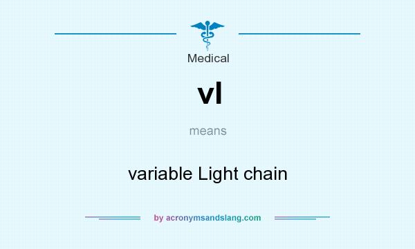 What does vl mean? It stands for variable Light chain