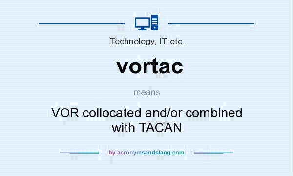 What does vortac mean? It stands for VOR collocated and/or combined with TACAN