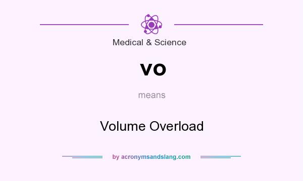 What does vo mean? It stands for Volume Overload