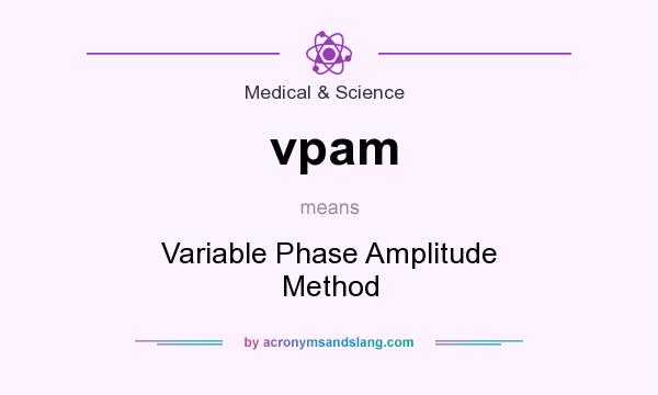 What does vpam mean? It stands for Variable Phase Amplitude Method