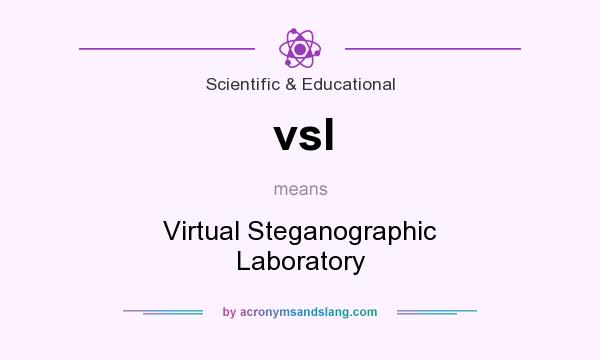 What does vsl mean? It stands for Virtual Steganographic Laboratory