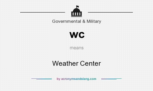What does wc mean? It stands for Weather Center