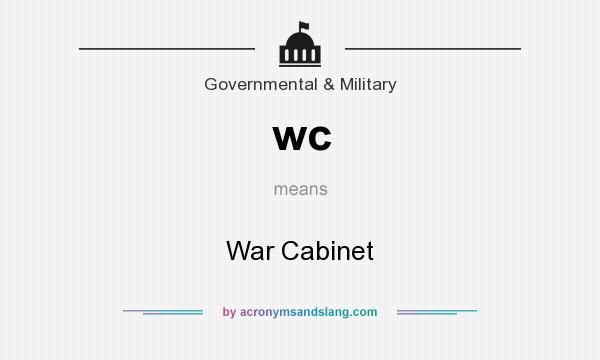 What does wc mean? It stands for War Cabinet