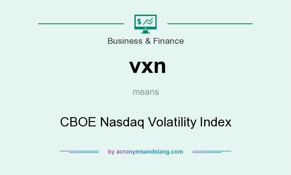 What does vxn mean? It stands for CBOE Nasdaq Volatility Index