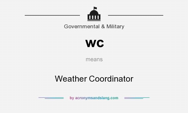 What does wc mean? It stands for Weather Coordinator