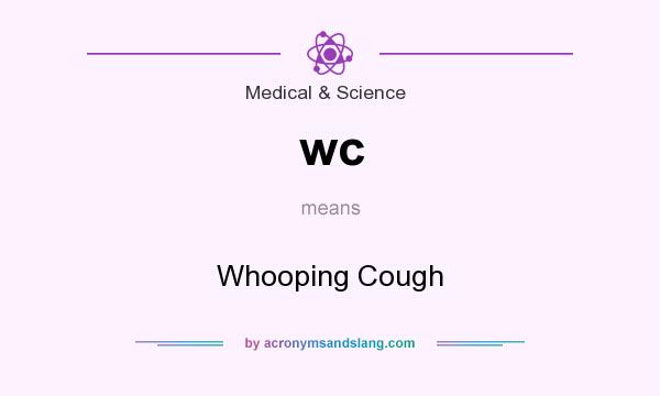 What does wc mean? It stands for Whooping Cough