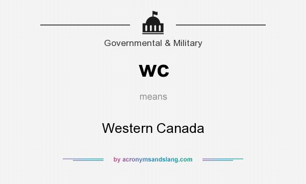 What does wc mean? It stands for Western Canada