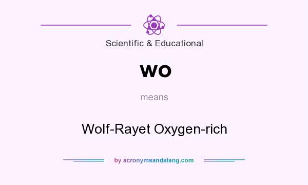 What does wo mean? It stands for Wolf-Rayet Oxygen-rich