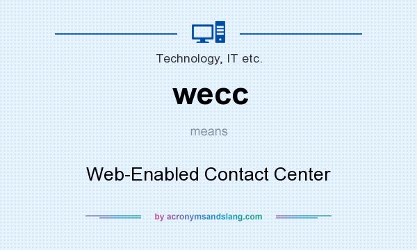 What does wecc mean? It stands for Web-Enabled Contact Center