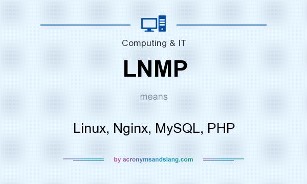 What does LNMP mean? It stands for Linux, Nginx, MySQL, PHP