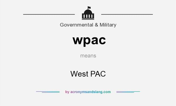 What does wpac mean? It stands for West PAC