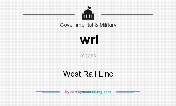 What does wrl mean? It stands for West Rail Line