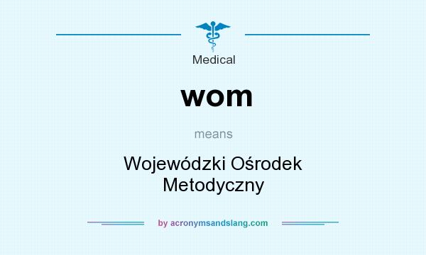What does wom mean? It stands for Wojewódzki Ośrodek Metodyczny