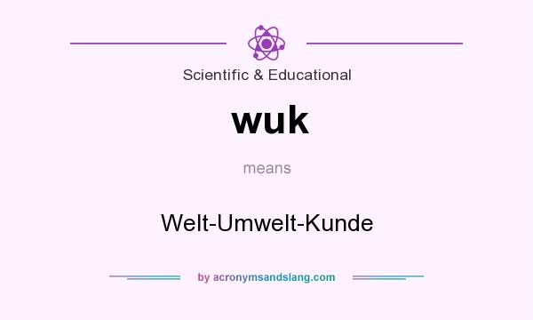 What does wuk mean? It stands for Welt-Umwelt-Kunde