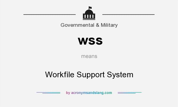 What does wss mean? It stands for Workfile Support System