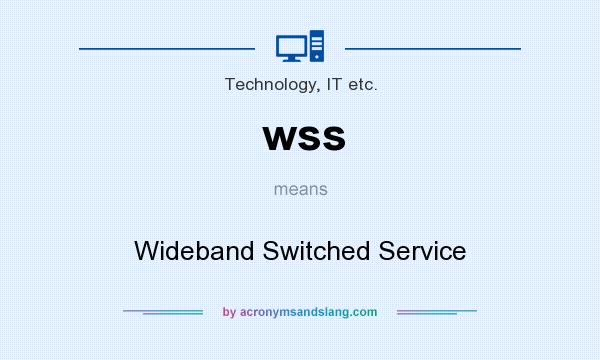 What does wss mean? It stands for Wideband Switched Service