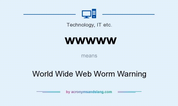 What does wwwww mean? It stands for World Wide Web Worm Warning
