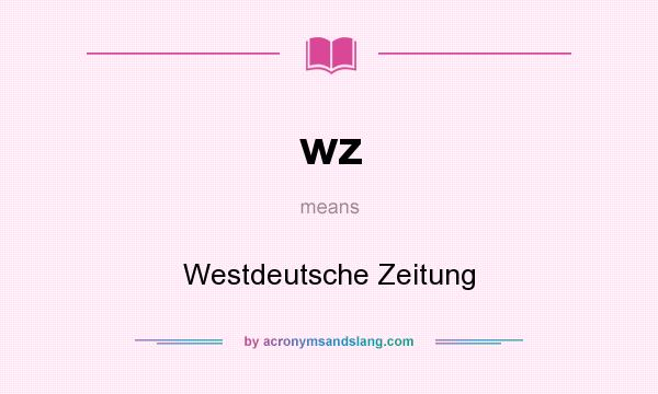 What does wz mean? It stands for Westdeutsche Zeitung
