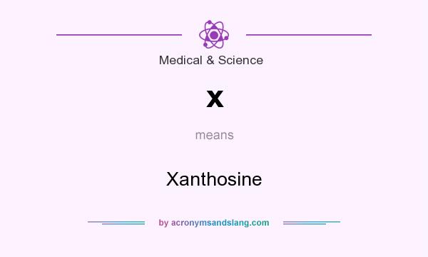 What does x mean? It stands for Xanthosine