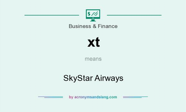 What does xt mean? It stands for SkyStar Airways
