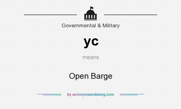 What does yc mean? It stands for Open Barge