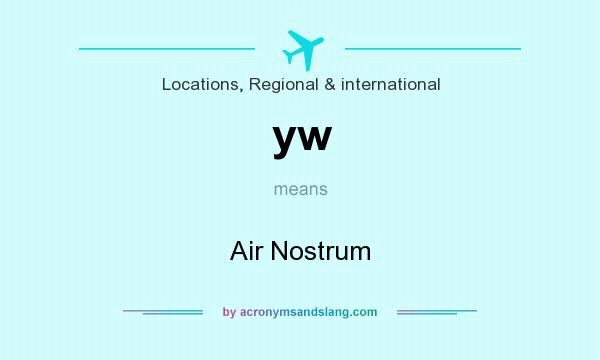 What does yw mean? It stands for Air Nostrum