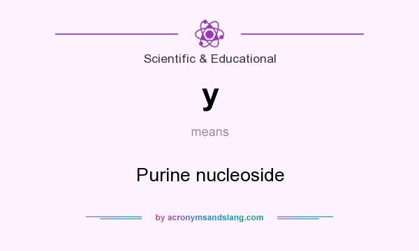 What does y mean? It stands for Purine nucleoside