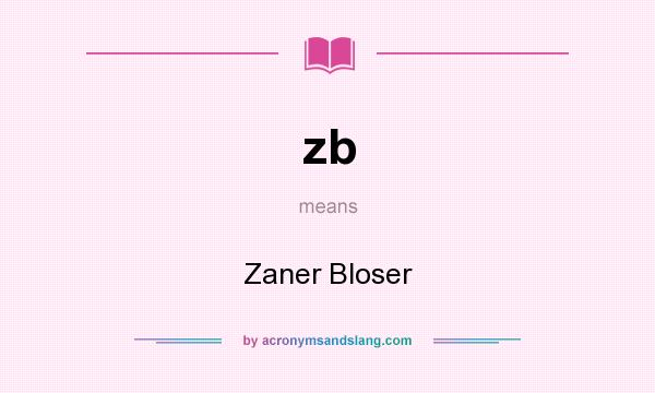 What does zb mean? It stands for Zaner Bloser