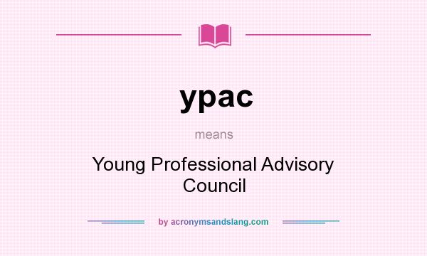 What does ypac mean? It stands for Young Professional Advisory Council