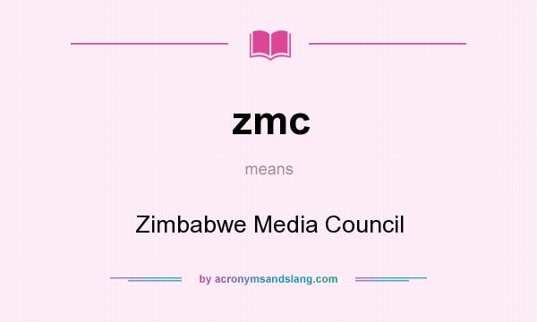 What does zmc mean? It stands for Zimbabwe Media Council