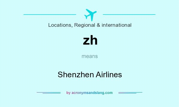 What does zh mean? It stands for Shenzhen Airlines