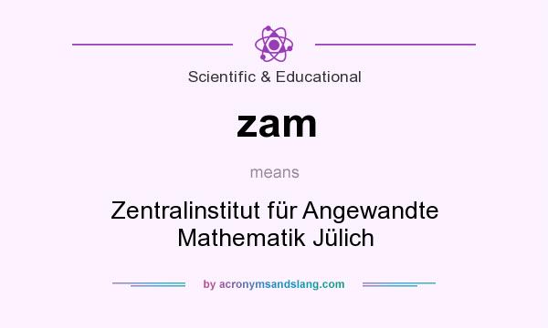 What does zam mean? It stands for Zentralinstitut für Angewandte Mathematik Jülich