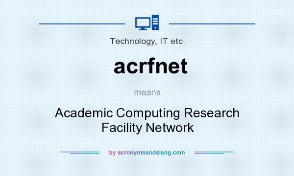 What does acrfnet mean? It stands for Academic Computing Research Facility Network
