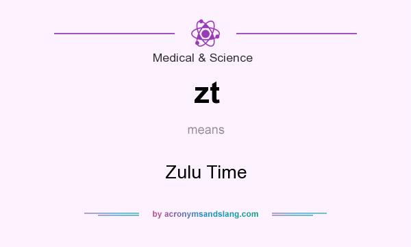 What does zt mean? It stands for Zulu Time