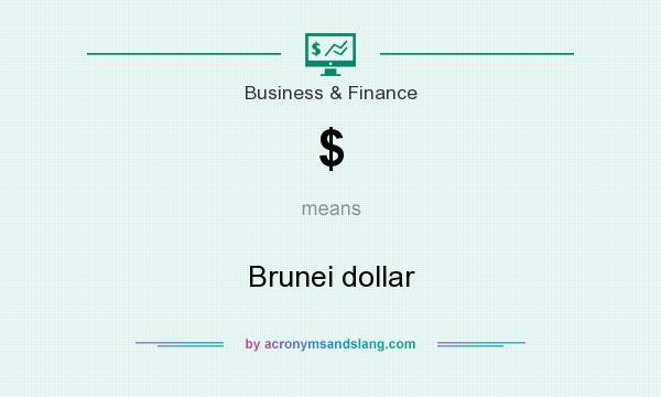 What does $ mean? It stands for Brunei dollar