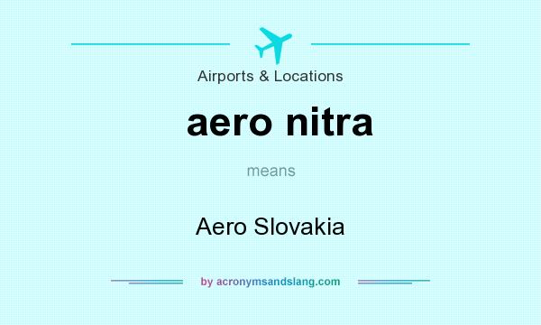 What does aero nitra mean? It stands for Aero Slovakia