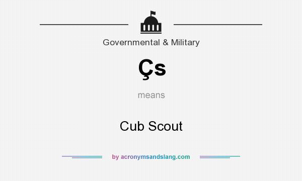 What does Çs mean? It stands for Cub Scout