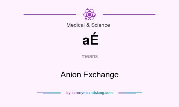 What does aÉ mean? It stands for Anion Exchange
