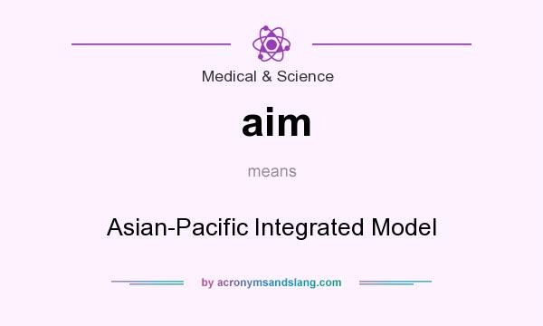 What does aim mean? It stands for Asian-Pacific Integrated Model