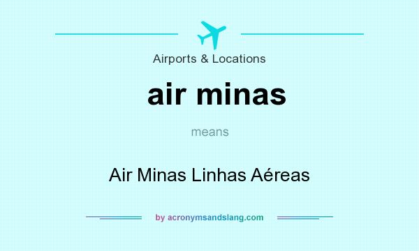 What does air minas mean? It stands for Air Minas Linhas Aéreas