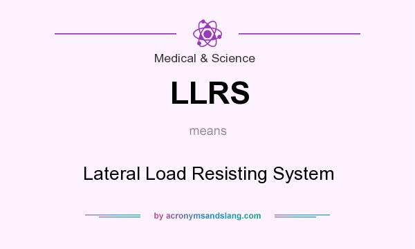 What does LLRS mean? It stands for Lateral Load Resisting System