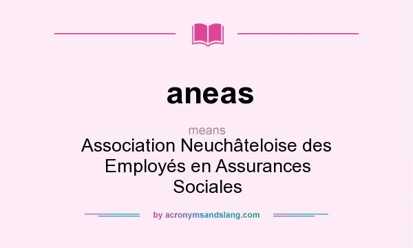 What does aneas mean? It stands for Association Neuchâteloise des Employés en Assurances Sociales