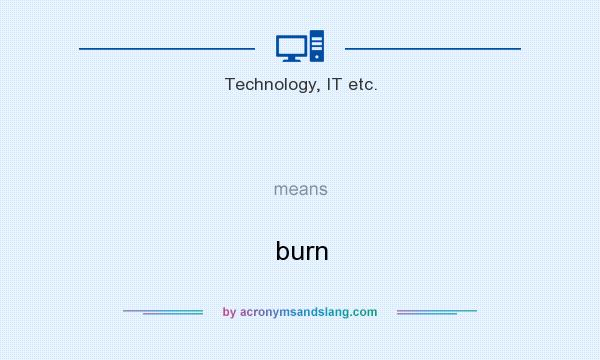 What does   mean? It stands for burn